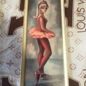 MAIO vintage big eyed ballerina litho